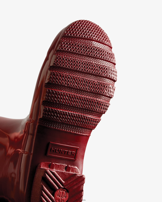 botas de lluvia cortas brillantes originales JV4X48305 Hunter mujer