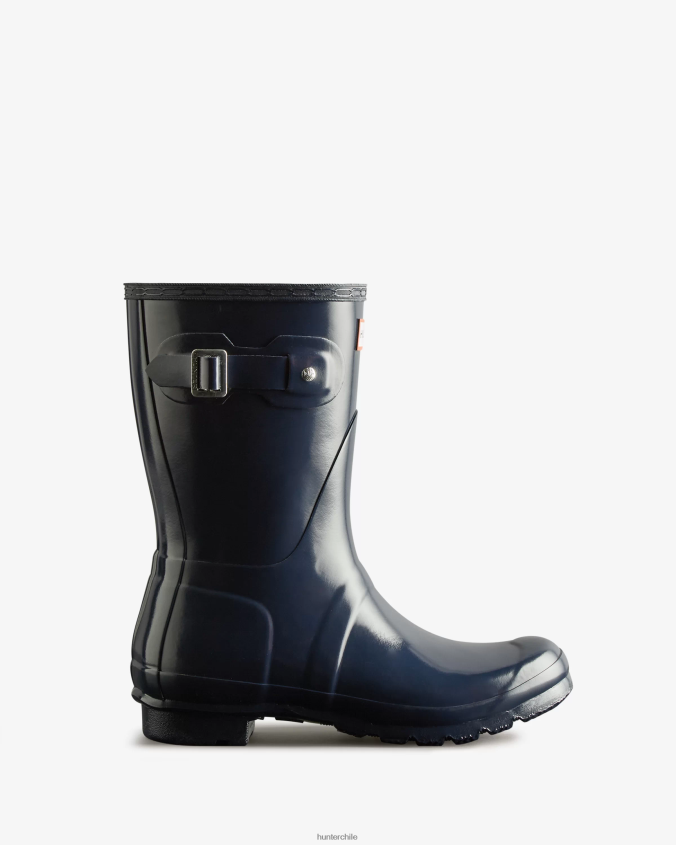 botas de lluvia cortas brillantes originales JV4X4875 Hunter mujer
