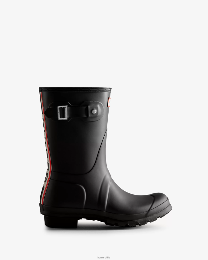 botas de lluvia cortas con logo tricolor en la parte posterior JV4X4850 Hunter mujer