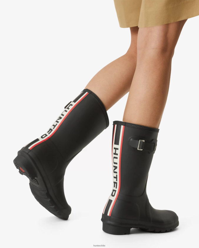 botas de lluvia cortas con logo tricolor en la parte posterior JV4X4850 Hunter mujer