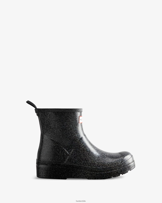 botas de lluvia cortas con purpurina starcloud JV4X4828 Hunter mujer