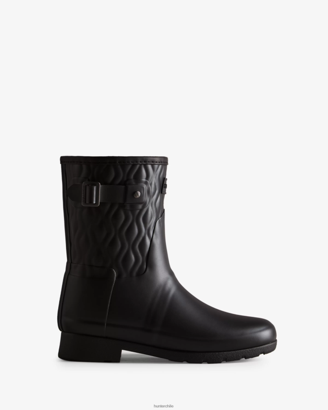 botas de lluvia cortas y refinadas con corte entallado y acolchado vertical JV4X48127 Hunter mujer