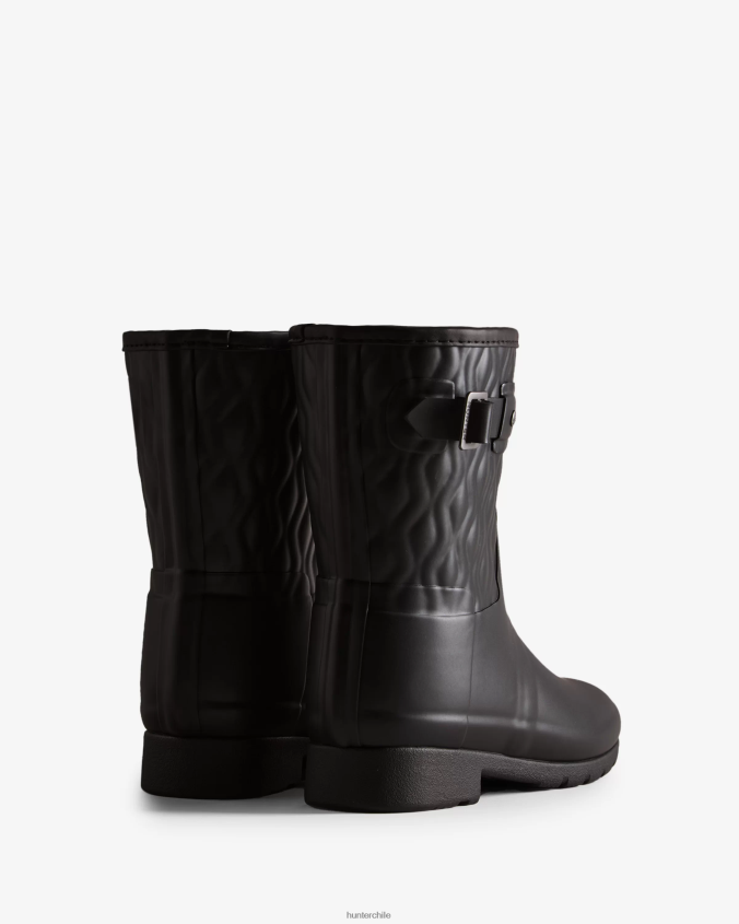 botas de lluvia cortas y refinadas con corte entallado y acolchado vertical JV4X48127 Hunter mujer