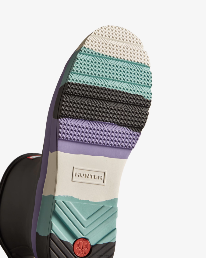 botas de lluvia play suela rayas cortas JV4X48129 Hunter mujer
