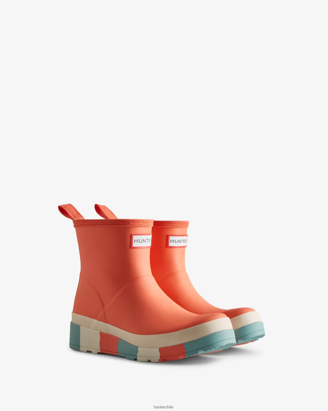 botas de lluvia play suela rayas cortas JV4X48183 Hunter mujer