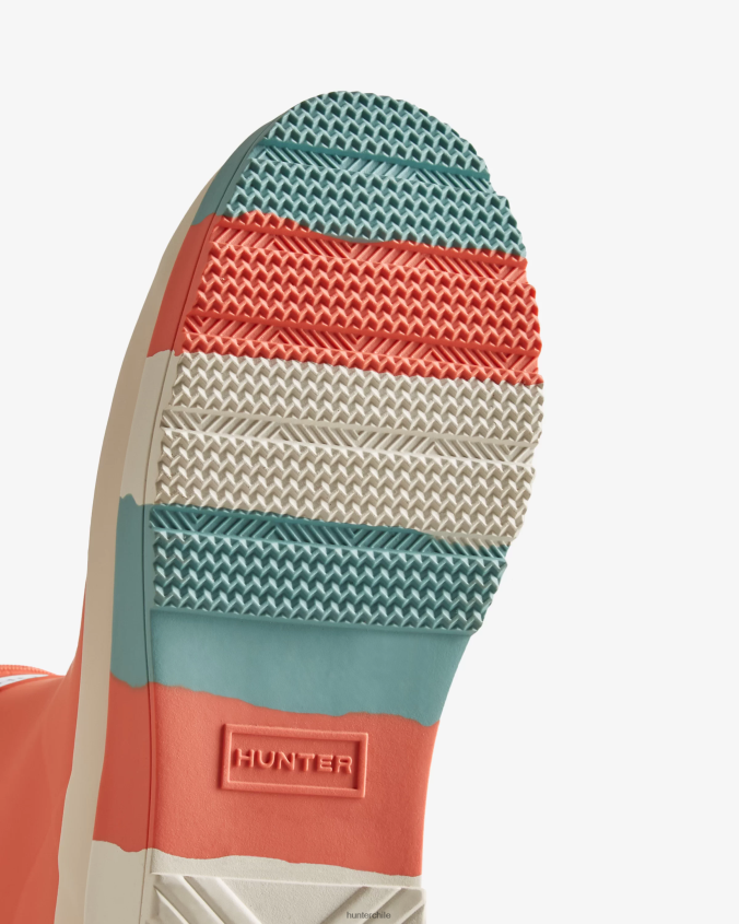 botas de lluvia play suela rayas cortas JV4X48183 Hunter mujer