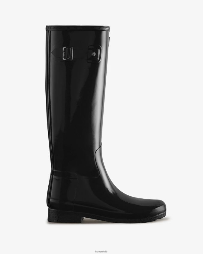 botas de lluvia refinadas y ajustadas y altas y brillantes JV4X4897 Hunter mujer