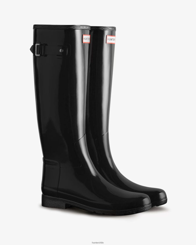 botas de lluvia refinadas y ajustadas y altas y brillantes JV4X4897 Hunter mujer