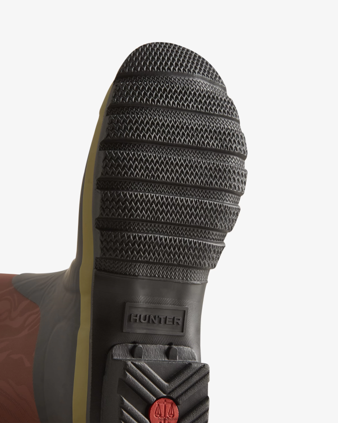 erosión textura patchwork botas altas de lluvia JV4X48199 Hunter mujer