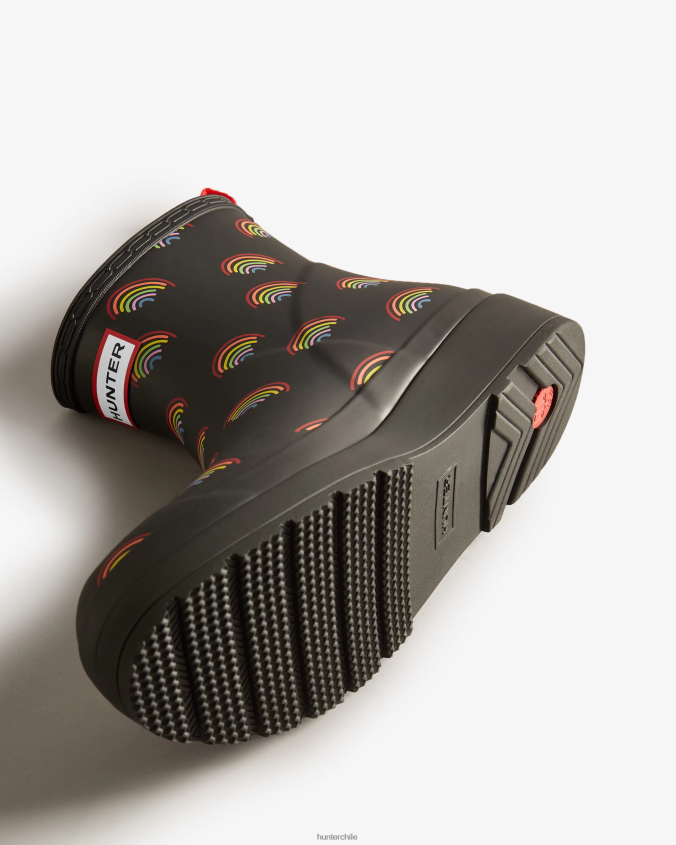 jugar botas cortas de lluvia mini arcoiris JV4X48179 Hunter mujer