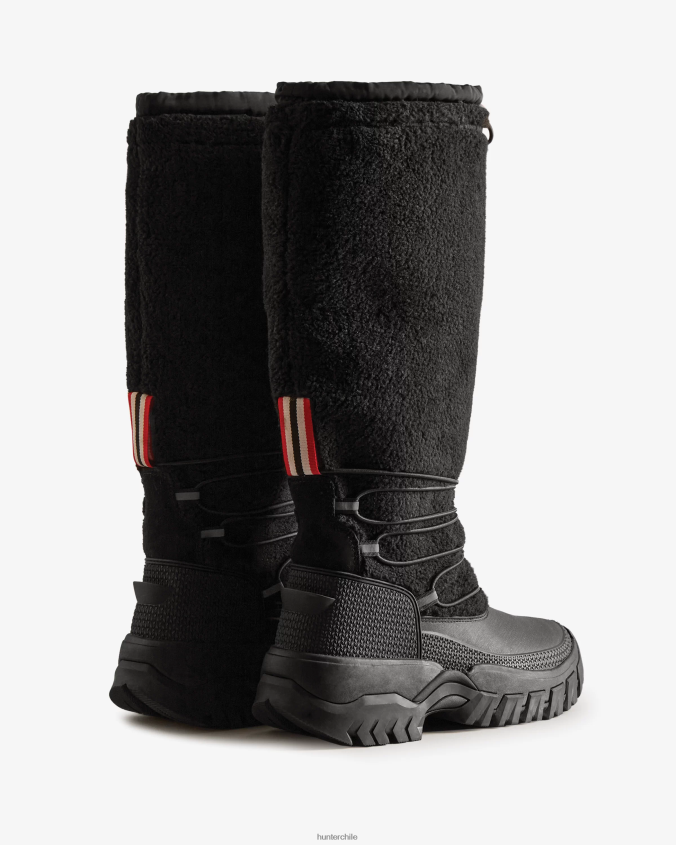 Botas altas para la nieve con aislamiento de piel de oveja vegana Wanderer JV4X48208 Hunter mujer