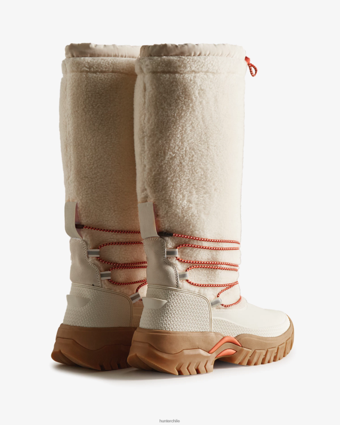 Botas altas para la nieve con aislamiento de piel de oveja vegana Wanderer JV4X48209 Hunter mujer