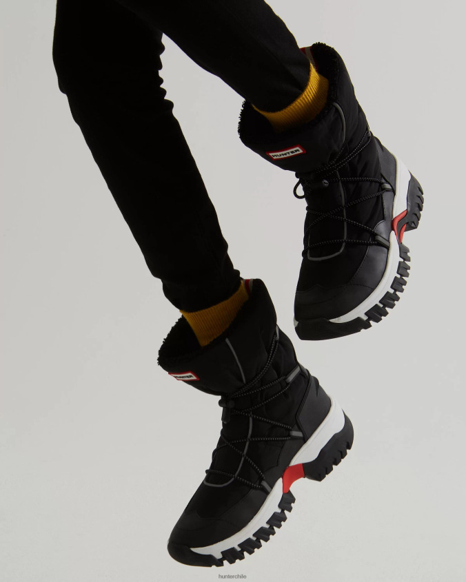 botas de nieve con aislamiento de poliéster reciclado JV4X48321 Hunter mujer