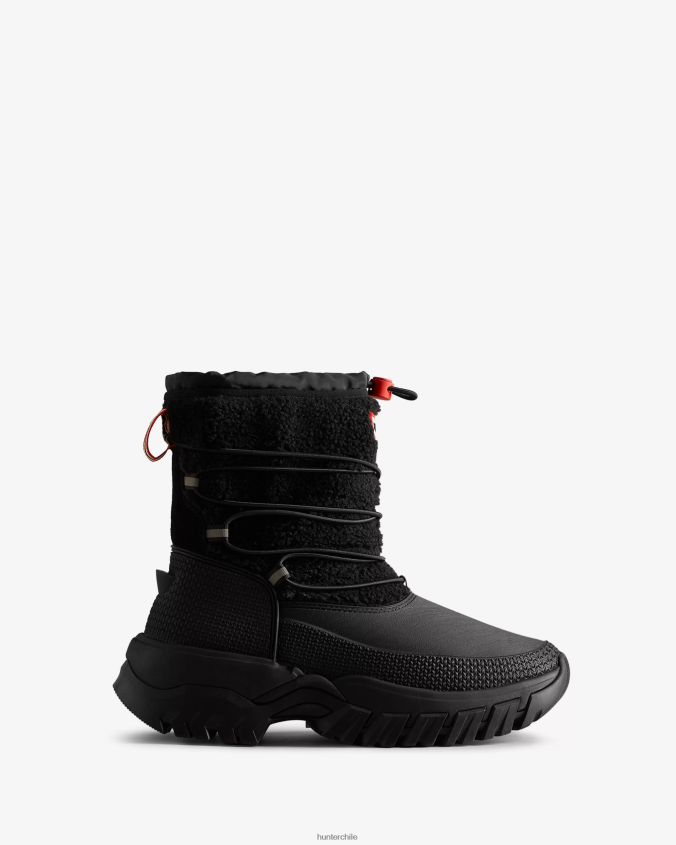 botas de nieve cortas con aislamiento de piel de oveja vegana Wanderer JV4X48206 Hunter mujer botas de nieve cortas con aislamiento de piel de oveja vegana Wanderer JV4X48206 Hunter mujer
