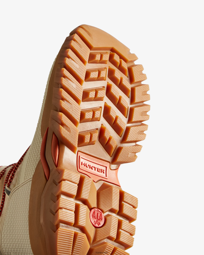 botas de nieve cortas con aislamiento de piel de oveja vegana Wanderer JV4X48320 Hunter mujer