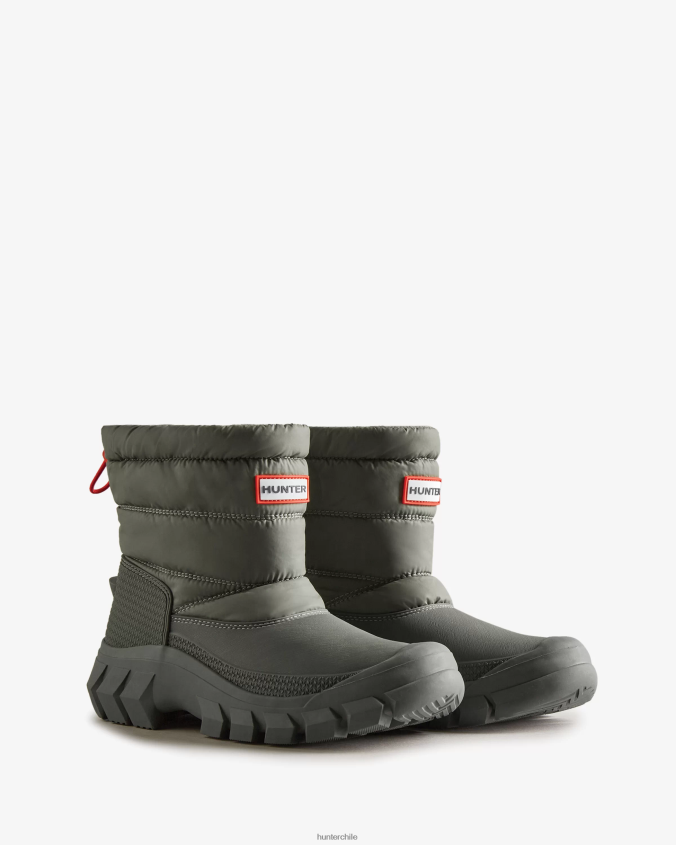 botas de nieve cortas con aislamiento intrepid JV4X48205 Hunter mujer