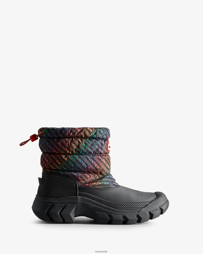 botas de nieve cortas con aislamiento y estampado del logo intrepid JV4X48151 Hunter mujer