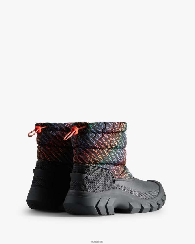 botas de nieve cortas con aislamiento y estampado del logo intrepid JV4X48151 Hunter mujer