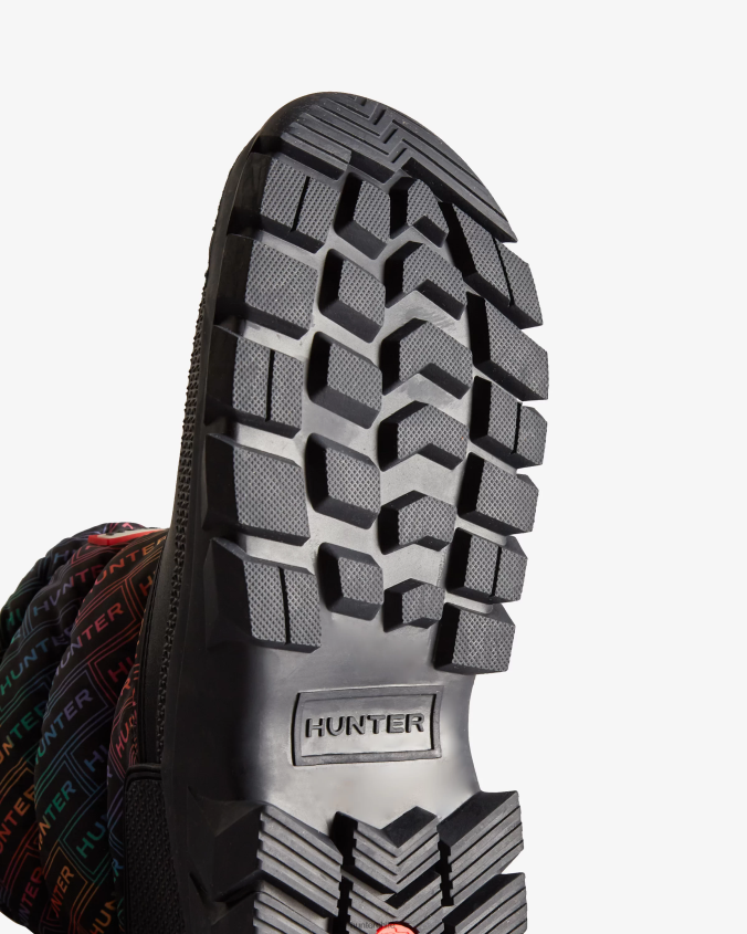 botas de nieve cortas con aislamiento y estampado del logo intrepid JV4X48151 Hunter mujer