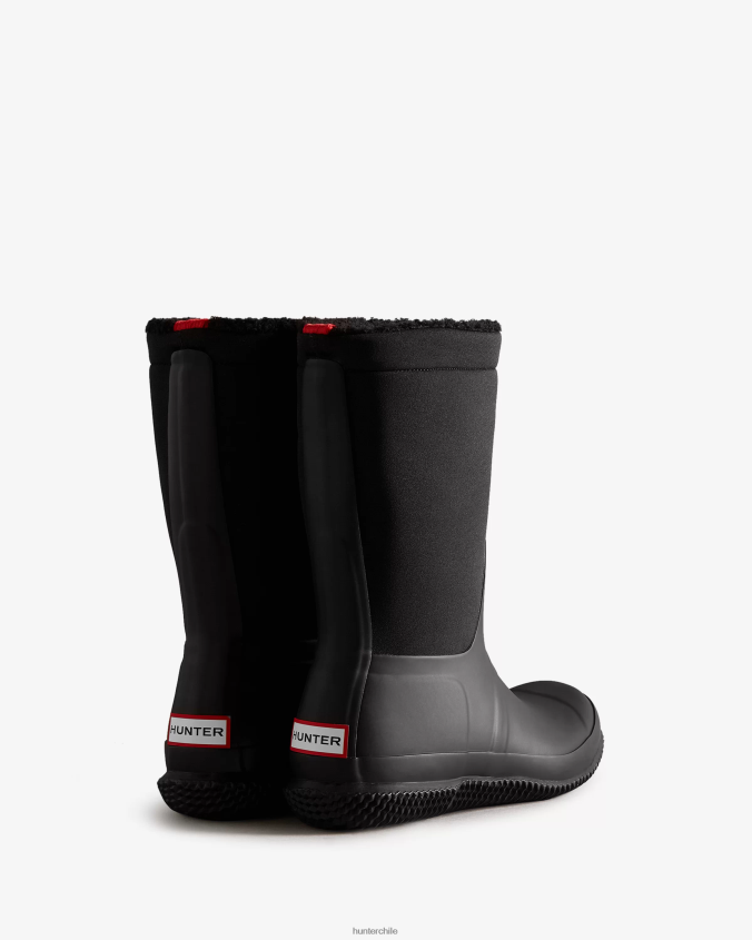botas con aislamiento y parte superior enrollable de piel de oveja vegana JV4X48274 Hunter mujer