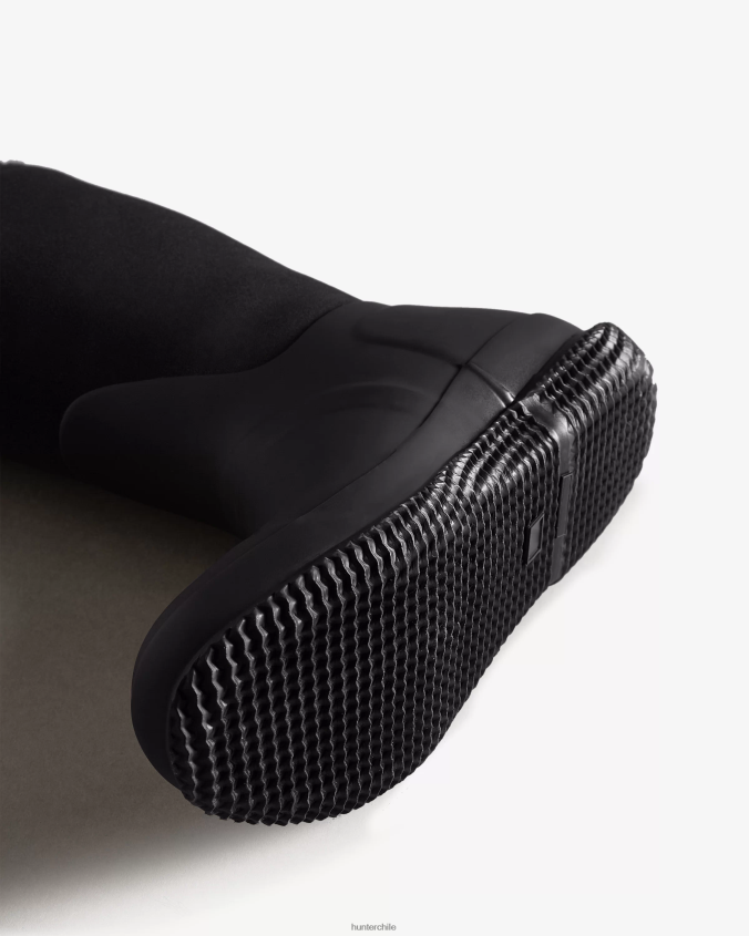 botas con aislamiento y parte superior enrollable de piel de oveja vegana JV4X48274 Hunter mujer