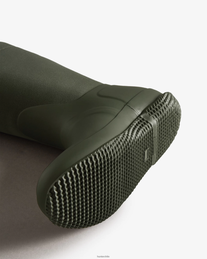 botas con aislamiento y parte superior enrollable de piel de oveja vegana JV4X48275 Hunter mujer