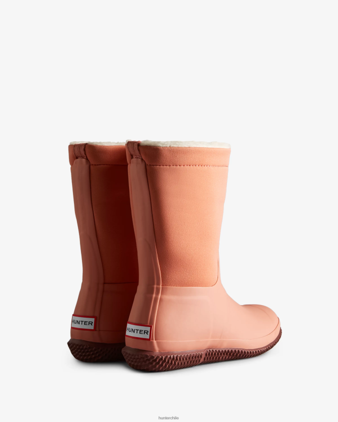 botas con aislamiento y parte superior enrollable de piel de oveja vegana JV4X48278 Hunter mujer