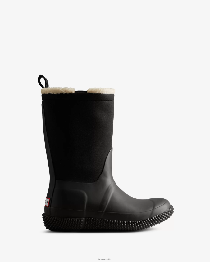 botas de piel de oveja veganas con correas enrollables aisladas JV4X48300 Hunter mujer