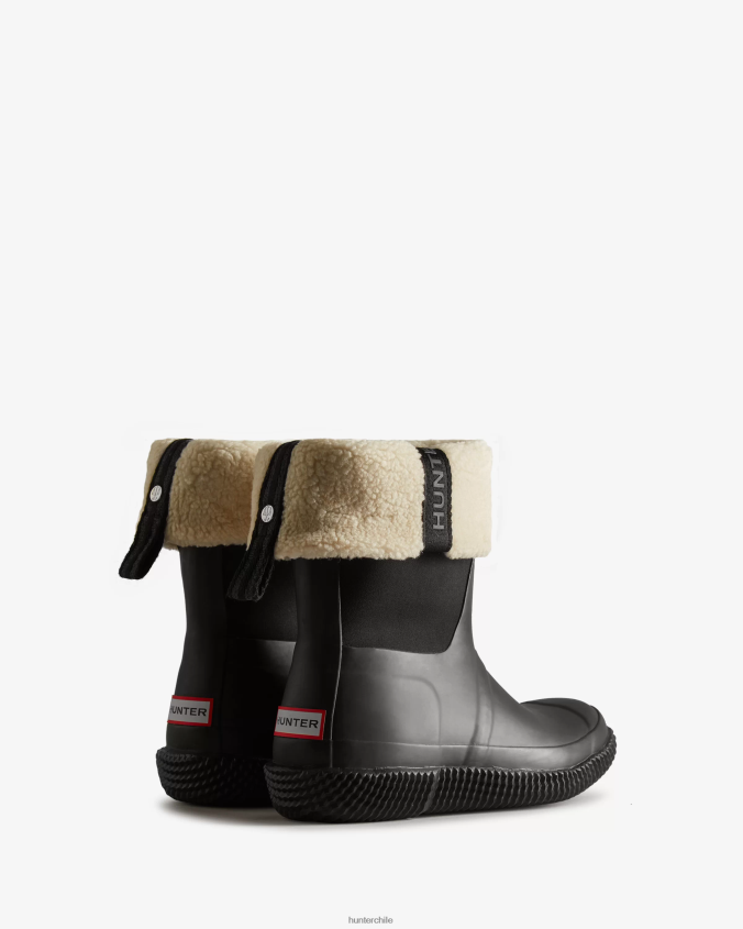 botas de piel de oveja veganas con correas enrollables aisladas JV4X48300 Hunter mujer