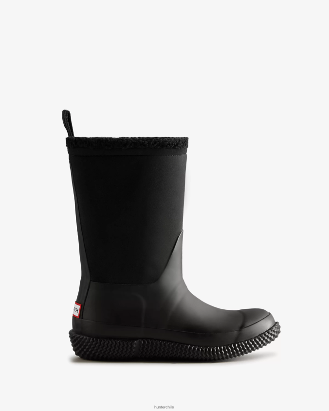 botas de piel de oveja veganas con logo y parte superior enrollable aisladas JV4X48331 Hunter mujer