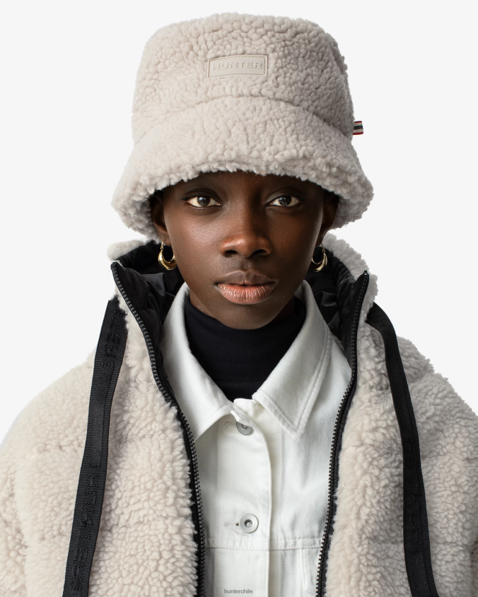 Chaqueta acolchada corta con aislamiento de piel de oveja vegana de Wanderer JV4X48365 Hunter mujer