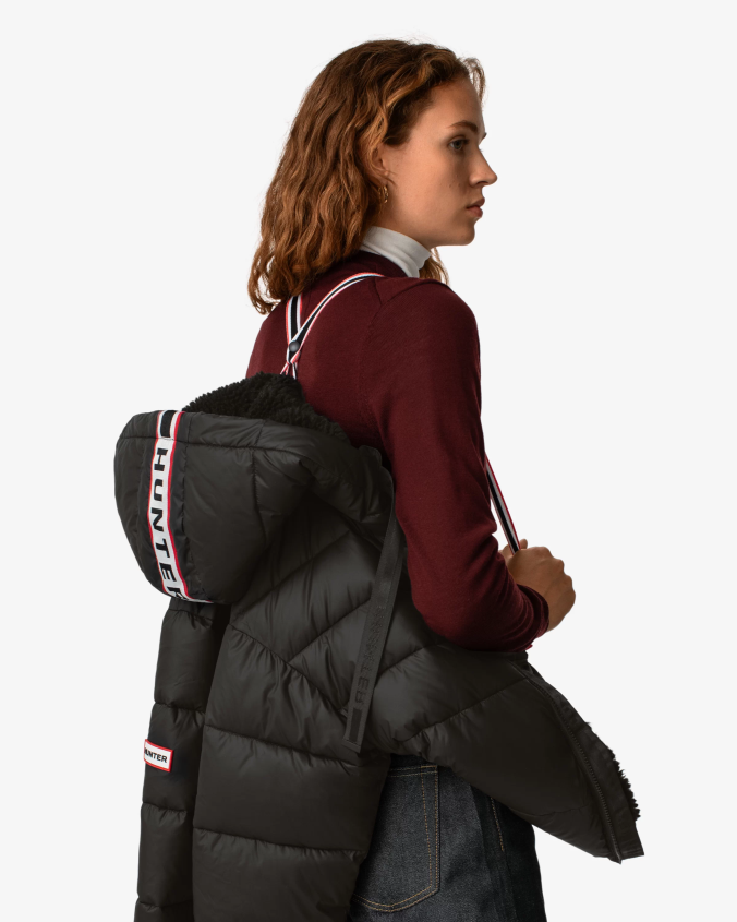 Intrepid chaqueta acolchada corta con tejido aislante JV4X48366 Hunter mujer