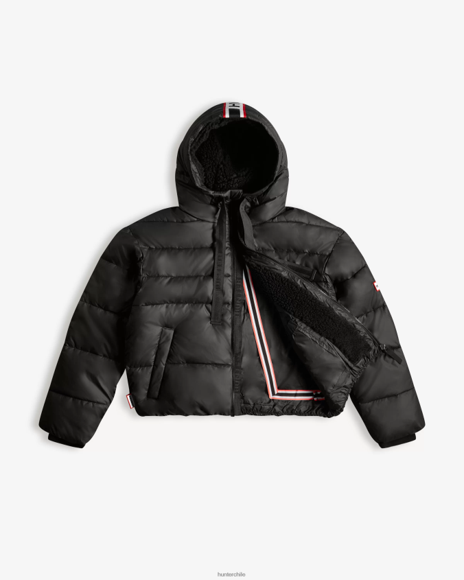 Intrepid chaqueta acolchada corta con tejido aislante JV4X48366 Hunter mujer