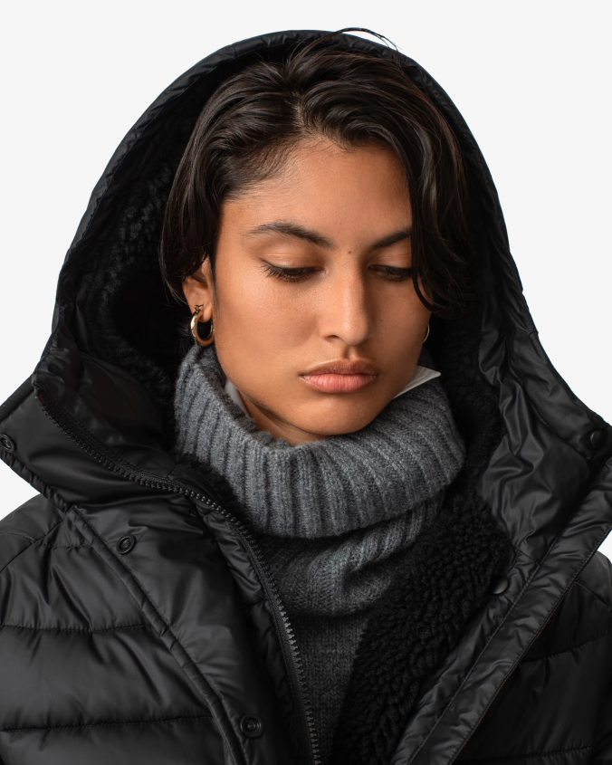 chaqueta acolchada de media altura con aislamiento intrepid JV4X48362 Hunter mujer