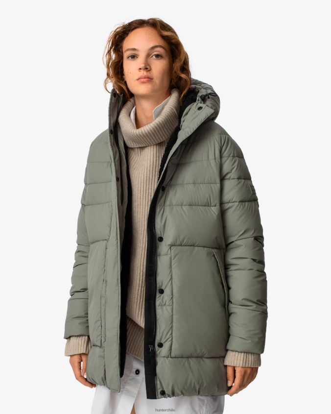 chaqueta acolchada de media altura con aislamiento intrepid JV4X48371 Hunter mujer