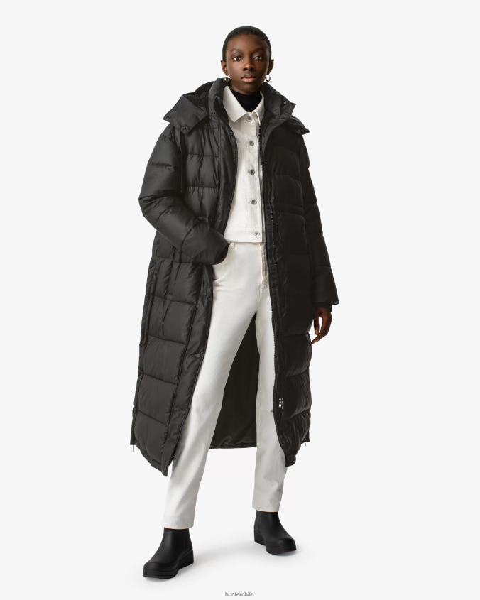 intrepid abrigo acolchado largo con tejido aislante JV4X48367 Hunter mujer