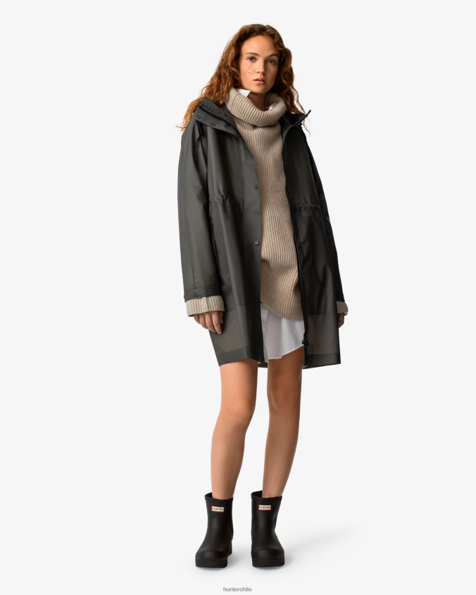 parka impermeable play vinilo transparente JV4X48350 Hunter mujer