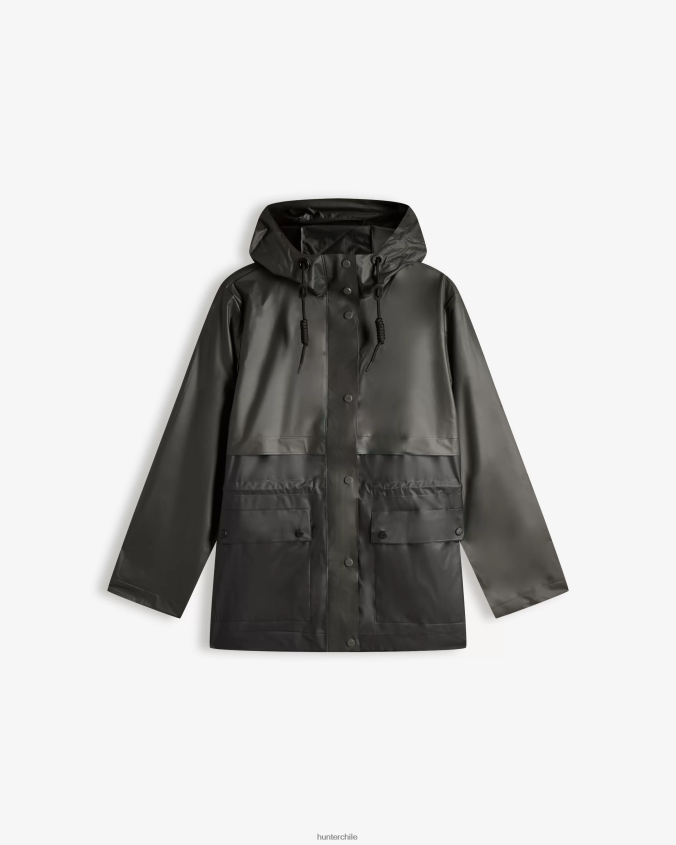 play chaqueta impermeable de vinilo transparente JV4X48352 Hunter mujer