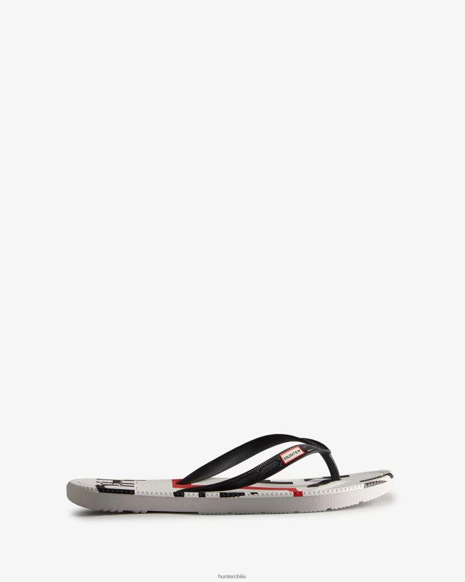 chanclas con logo explotado JV4X48283 Hunter mujer