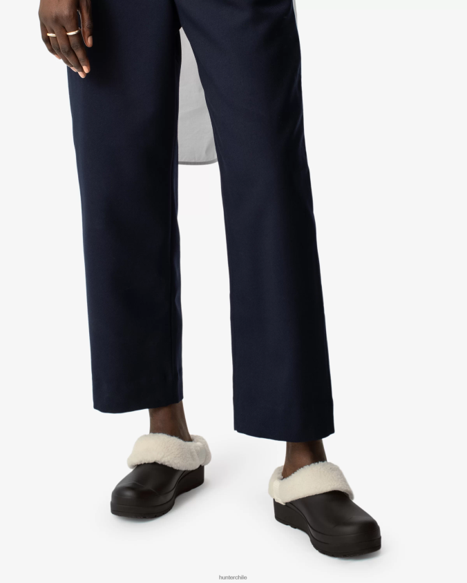 jugar zuecos aislados de piel de oveja vegana JV4X48258 Hunter mujer