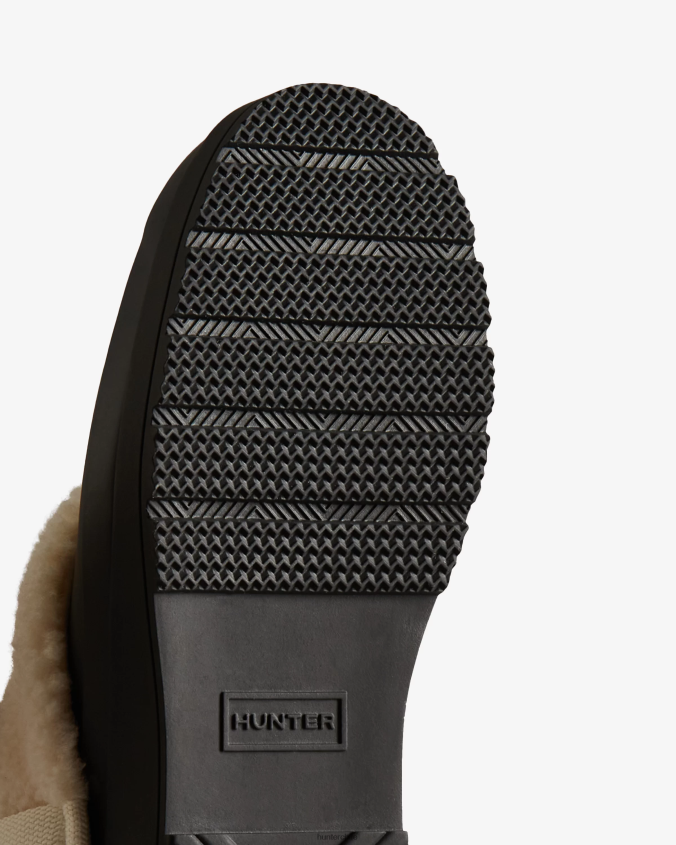 jugar zuecos aislados de piel de oveja vegana JV4X48258 Hunter mujer