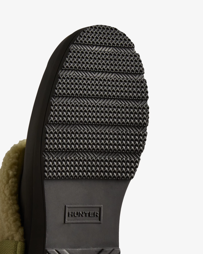 jugar zuecos aislados de piel de oveja vegana JV4X48260 Hunter mujer