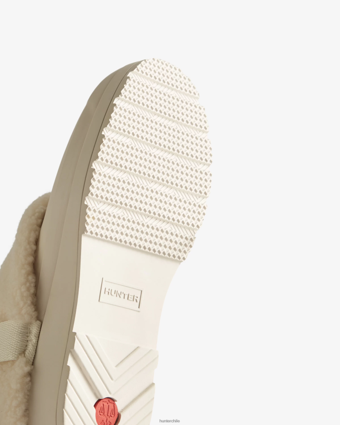 jugar zuecos aislados de piel de oveja vegana JV4X48261 Hunter mujer