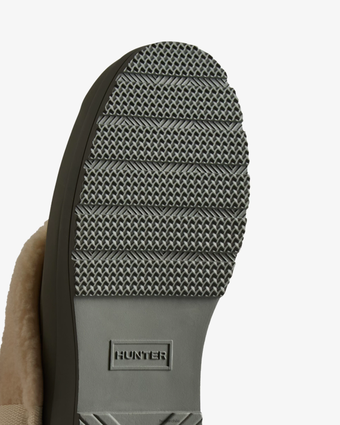 jugar zuecos aislados de piel de oveja vegana JV4X48329 Hunter mujer