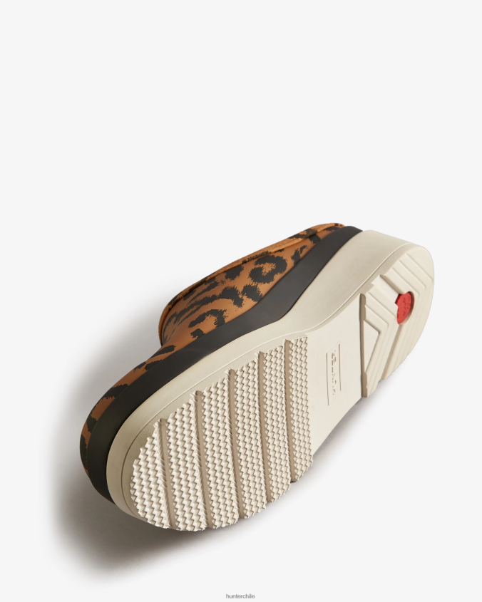 jugar zuecos híbridos con estampado de leopardo JV4X48201 Hunter mujer