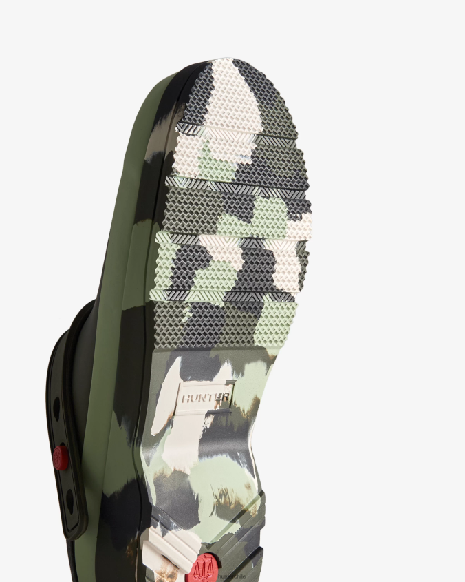 zuecos con tira y suela play color splash JV4X48252 Hunter mujer